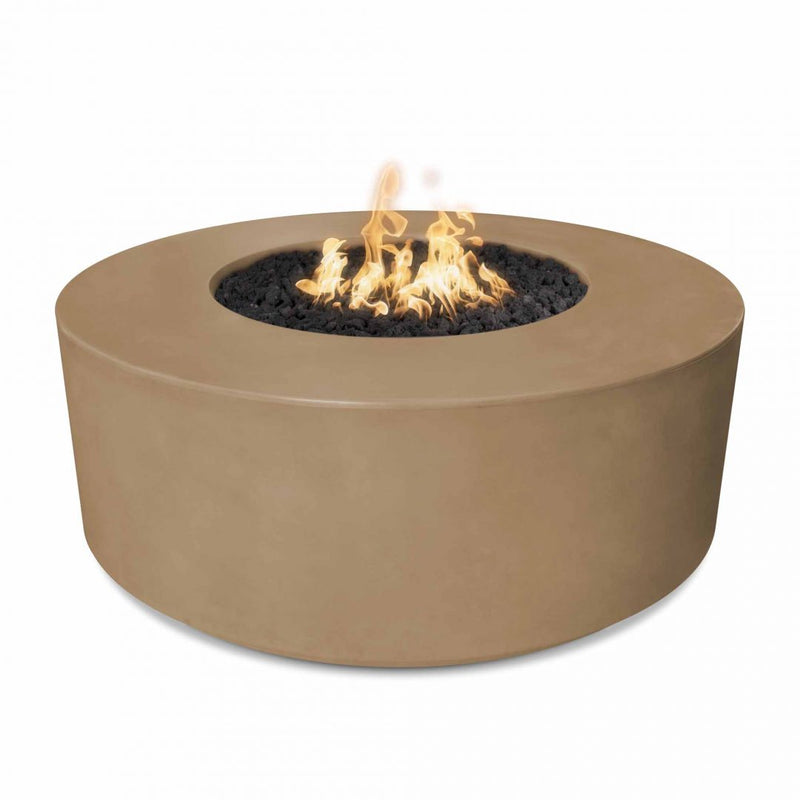 46" Florence Concrete Fire Pit - 20" Tall - Match Lit