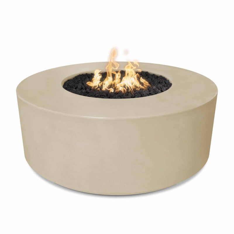 46" Florence Concrete Fire Pit - 20" Tall - Match Lit