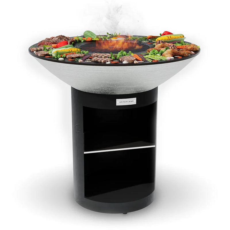 Arteflame XXL 40" Flat Top Grill - Classic Storage Base