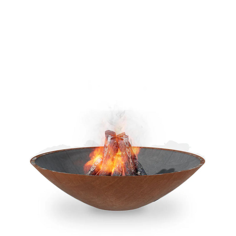 Arteflame Classic 40" - Fire Pit (Corten Bowl; Short Round/Short Euro/Built-In No Base