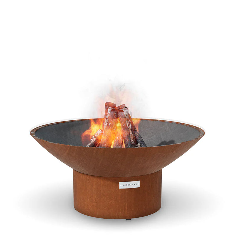 Arteflame Classic 40" - Fire Pit (Corten Bowl; Short Round/Short Euro/Built-In No Base