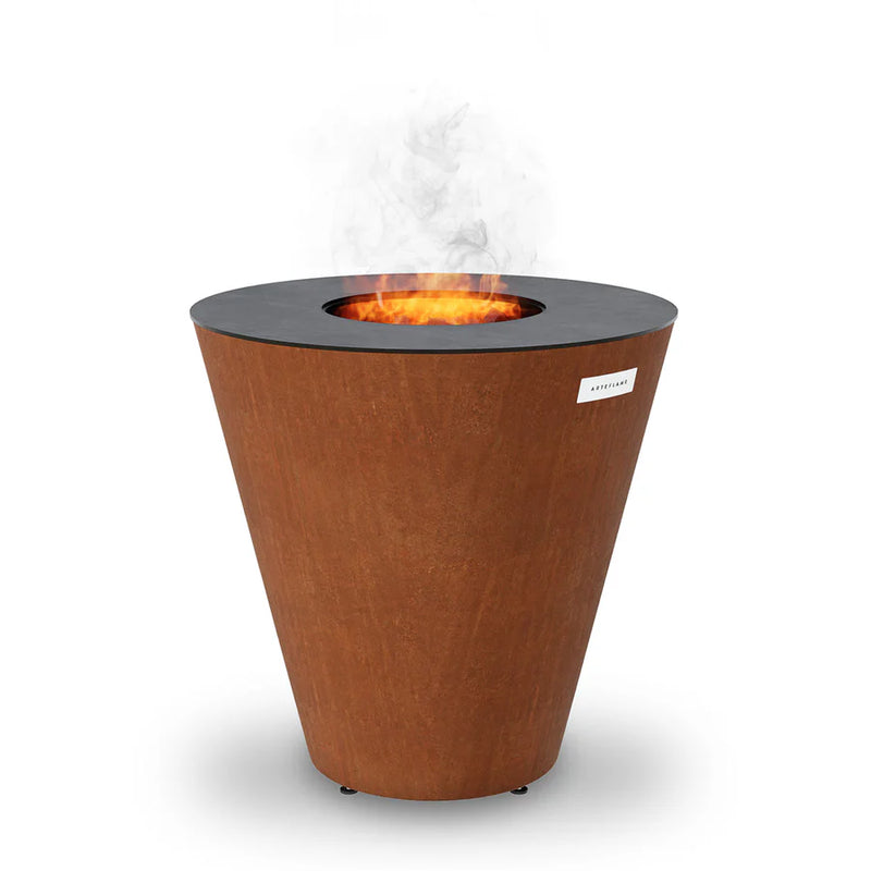 Arteflame ONE30 - 30" One Series Flat-Top Charcoal Grill & Fire Bowl (Single-Piece CORTEN Steel)