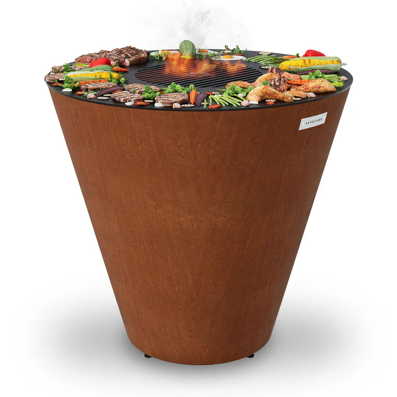 Arteflame XXL 40" Flat Top Charcoal Grill & Fire Bowl
