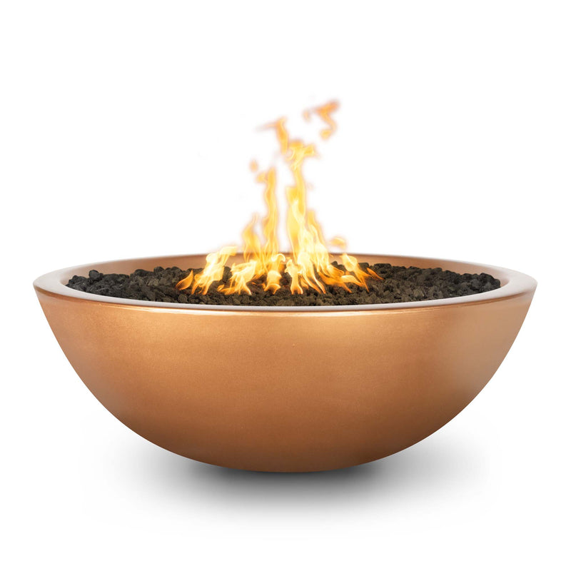 48" Sedona Concrete Narrow Ledge Fire Pit - Match Lit