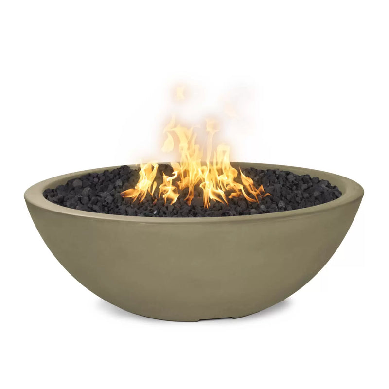 48" Sedona Concrete Narrow Ledge Fire Pit - Match Lit
