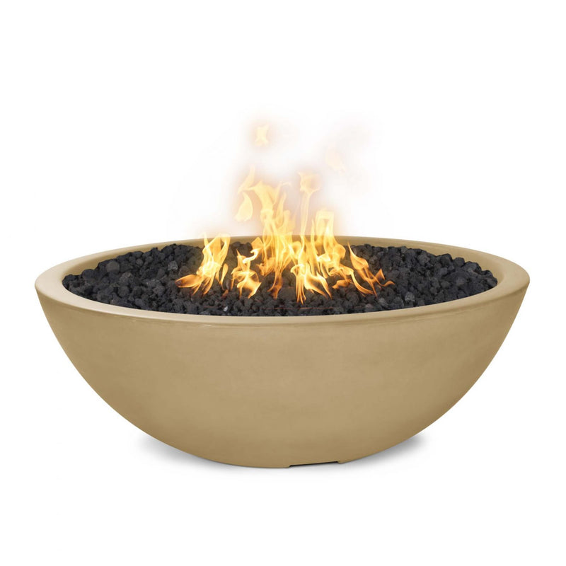 48" Sedona Concrete Narrow Ledge Fire Pit - Match Lit