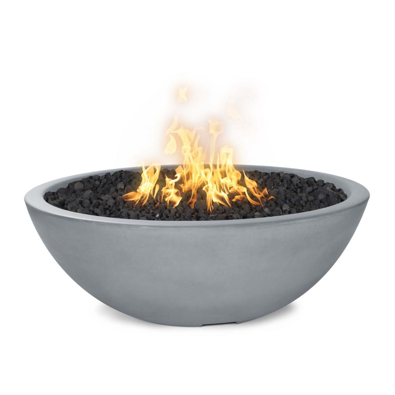 48" Sedona Concrete Narrow Ledge Fire Pit - Match Lit